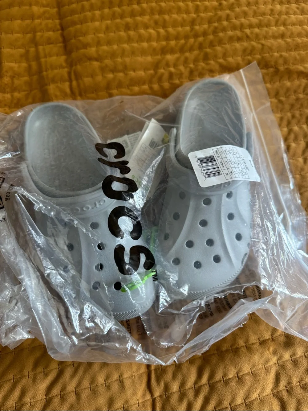 CROCS Kids Classic Clog in Light Gray